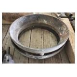 Steam engine flu tops