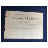 Nichols & Shepard 1903 Catalog of Threshing Machinery