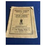 J.I. Case Side crank spring mounted Steam Engines Repair Parts Price List
