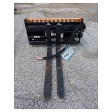 Wolverine Skid Steer Pallet Fork Hydraulic Adjustable PFA-11-3300G