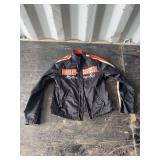 Harley-Davidson Motor Cycles Black Cotton Blend Jacket Medium RN 103819