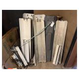 Assorted Fluorescent Light Fixtures and Tubes