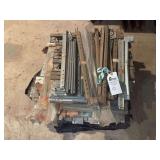 Assorted Metal Drawer Slide Rails and Hardware Components