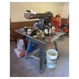 Craftsman 10-Inch Radial Arm Saw on Metal Stand
