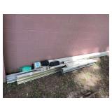 Assorted Aluminum Gutter Sections and Gutter Guard Mesh