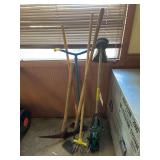 Assorted Garden Tools and Weed Eater 1400 Lawn Trimmer