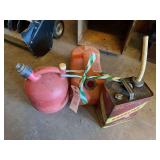 Assorted Gasoline Containers, Including Metal Huffy Can
