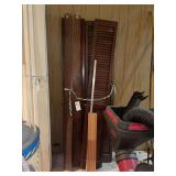 Set of Wooden Louvered Bi-Fold Doors