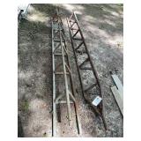 Two Metal Truss Sections