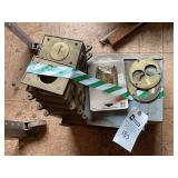 Assorted Electrical Components Including Hubbell Floor Boxes and Square D Transformer