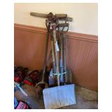 Assorted Hand Tools and Shovels Collection