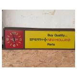 Sperry New Holland Plastic Clock