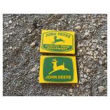 (2) John Deere Wood Painted Signs
