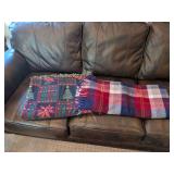 Set of Two Decorative Throw Blankets
