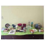 Assorted Decorative Glassware and Collectible Home Decor Lot
