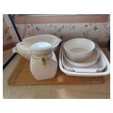 Assorted Ceramic Bakeware and Storage Canister Set