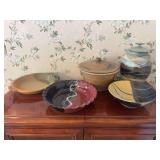 Collection of Four Handcrafted Studio Pottery Vessels