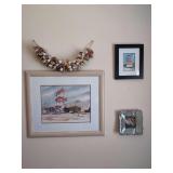 Collection of Coastal Art and Seashell Decor