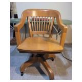 W.H. Gunlocke Chair Co. Swivel Office Chair with Social Security Board Tag