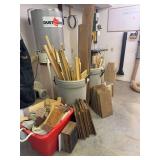 Assorted Woodworking Lumber and Offcuts Collection