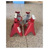 Assorted Larin Jack Stands, 6-Ton and 3-Ton Capacity