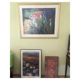 Collection of Three Framed Wall Art Pieces