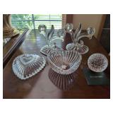 Crystal Tableware Assortment Including Evita and Waterford Pieces