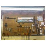 Pegboard Wall Organizer with Assorted Hand Tools