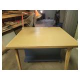 Custom Mobile Work Table with Attached Task Lamp
