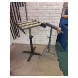 Set of Two Adjustable Material Support Stands