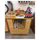 Woodworking Router Table with Ryobi Router and Milwaukee Router Motor