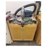Bosch CM12 12-Inch Miter Saw on Custom Cabinet Base