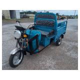 Blue IRET13 Electric Cargo Tricycle - Power works but does not run.