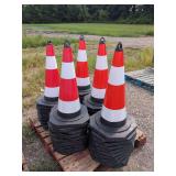 (50) High-Visibility Traffic Safety Cones 28" Tall