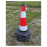 (8) High-Visibility Traffic Safety Cones 28" Tall