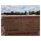High-End Mini Golf Cart MGC40 - BLUE - 110V in Factory Box