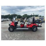 Assembled - SDL 6 Seater Golf Cart - HQ100 - RED