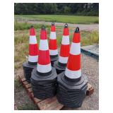 (50) High-Visibility Traffic Safety Cones 28" Tall