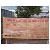 High-End Mini Golf Cart MGC40 - RED - 110V in Factory Box