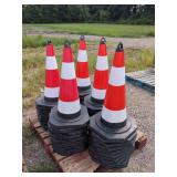 (50) High-Visibility Traffic Safety Cones 28" Tall