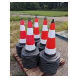 (50) High-Visibility Traffic Safety Cones 28" Tall