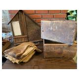 Sun Ripe Brand Wood Crates and Burlap Sacks Group