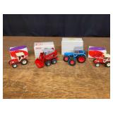 (4) Tractors + Skid Loader