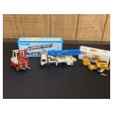 (3) Forklift, Concrete Pumper, Concrete Mixer