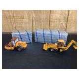 (2) 1/35 Case Roller + Backhoe NIB Conrad