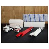 (4) 1/50 Freightliner Semi Tractors + Talber Trailers NIB Conrad
