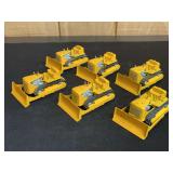 (6) Bulldozers Tootsietoy