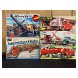 (5) Truck + Shovel Model Kits NIB
