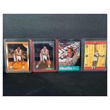 1998-99 Bonzi Wells Basketball Rookie Card Lot of 4 (Topps, Topps Chrome, Fleer Ultra, Upper Deck)