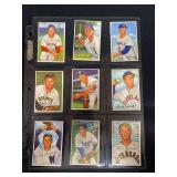 1952 Bowman Baseball Lot of 9 Cards including Hank Edwards and Max Lanier